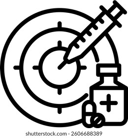 Precision Medicine Icon Element For Design