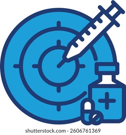 Precision Medicine Icon Element For Design