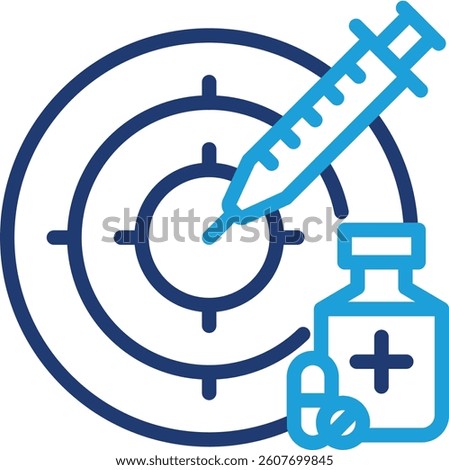 Precision Medicine Icon Element For Design