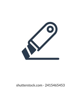 Precision Modeling Knife Vector Icon Illustration
