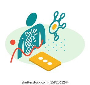 Precision Oncology - Cancer Treatment - Icon As EPS 10 File