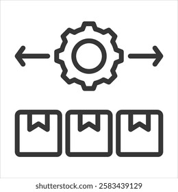 Precision Outline Icon Vector Illustration