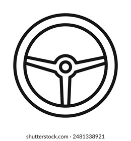 Precision Steering Wheel Icon for Driving Simulators