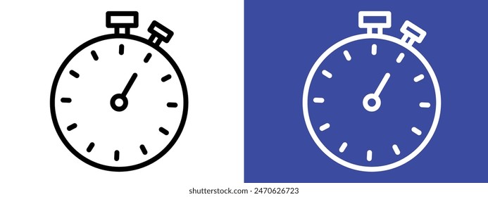 Precision Stopwatch Icon for Timers, Sports Events, and Accurate Timekeeping