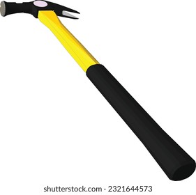 Precision and strength combined: Yellow iron hand hammer for precision work