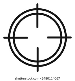 Precision Target Icon Ideal for Shooting Games