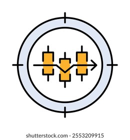 Precision Time-Based Trading - Gráfico de castiçal em cruz representando cronometragem precisa