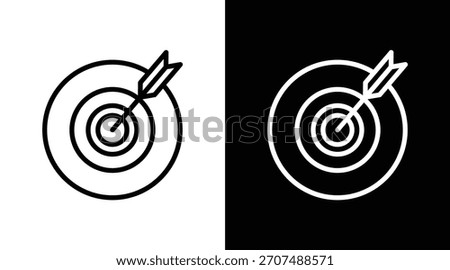 precision Two-tone version in black and white background