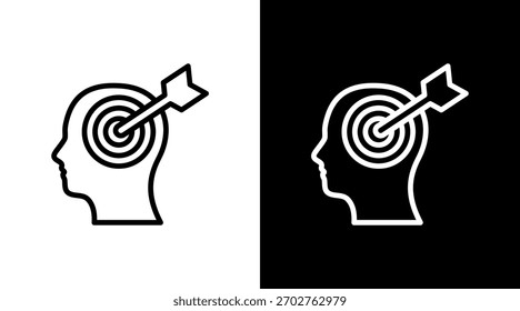 Diseño de conjunto de iconos blancos de precisión
