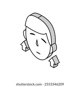 precocious puberty endocrinology isometric icon vector. precocious puberty endocrinology sign. isolated symbol illustration