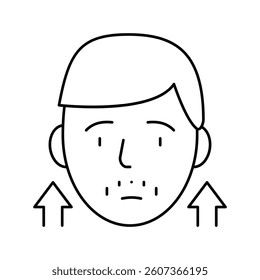 precocious puberty endocrinology line icon vector. precocious puberty endocrinology sign. isolated contour symbol black illustration