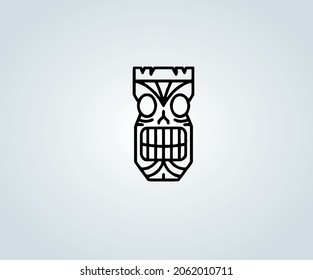 Pre-Columbian abstract sculpture for illustration