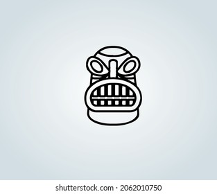 Pre-Columbian abstract sculpture for illustration