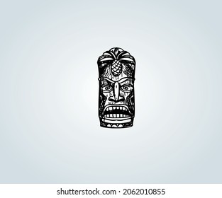 Pre-Columbian abstract sculpture for illustration