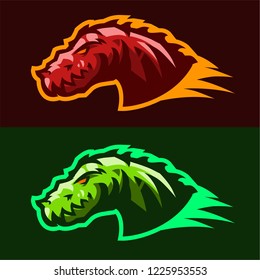 Predator mascot logo template