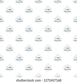 Predator ocean pattern vector seamless repeat for any web design