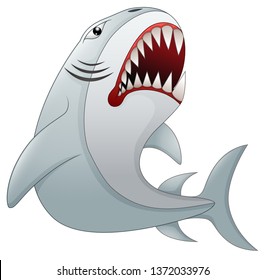 Predator shark aggressive illustration vector