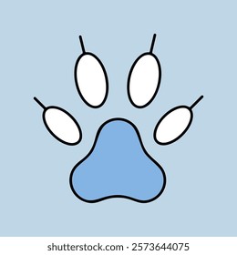 Predatory paw vector icon. Pet animal sign. Graph symbol for pet and veterinary web site and apps design, logo, app, UI