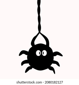 Predatory Spider Isolated On White Background