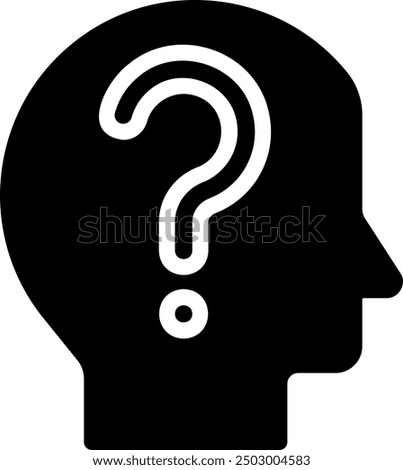 predicament glyph icon illustration vector