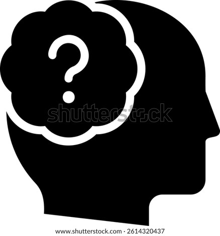 predicament glyph icon illustration vector