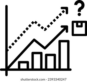 predict demand icon vector forecast symbol