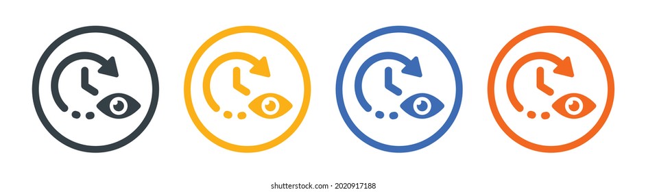 Predict, forecast, expect icon vector illustration