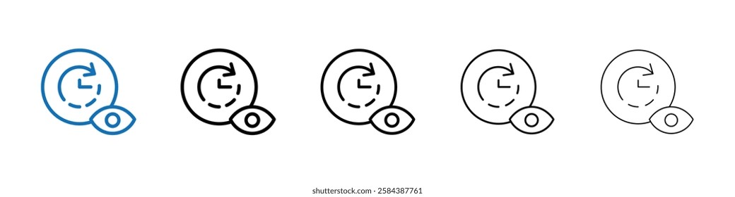 Predict, forecast icon web design logo set collection in flat vector