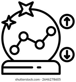 Elemento de ícone de previsão para design