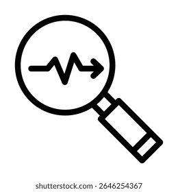 Prediction icon outline set sign