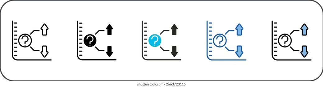 Paquete de iconos de predicción Ilustración multiestilo