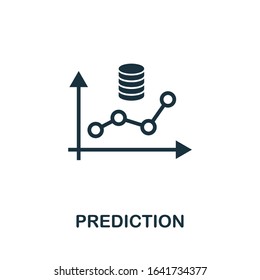 Prediction Icon. Simple Element From Data Organization Collection. Filled Prediction Icon For Templates, Infographics And More.