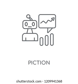 Prediction linear icon. Prediction concept stroke symbol design. Thin graphic elements vector illustration, outline pattern on a white background, eps 10.