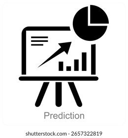 Prediction vector icon concept design