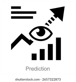 Prediction vector icon concept design