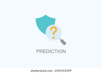 Predicción Vector O Logo Signo Símbolo Ilustración