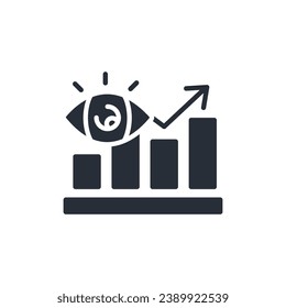 icono de predicciones. vector.Curso editable.Signo de estilo lineal para uso de diseño web,logotipo.Ilustración de símbolo.