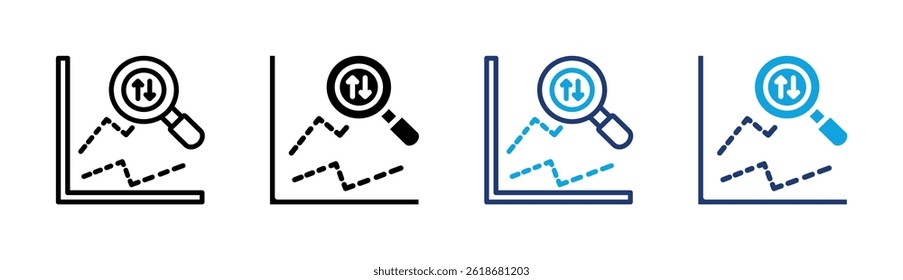 Predictive Analysis Icon Element For Design