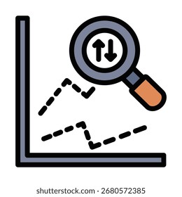 Predictive Analysis Icon Element For Design