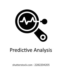 Predictive Analysis Vector    solid Icons. Simple stock illustration stock