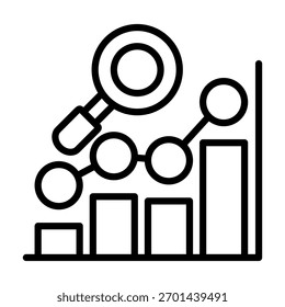 Predictive Analytic Icon Element For Design And Vector