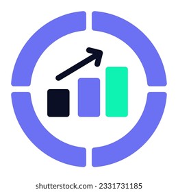 Predictive Analytic Icon Illustration can be used for uiux, web, etc