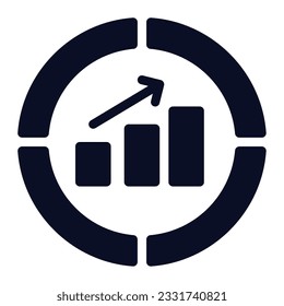 Predictive Analytic Icon Illustration can be used for uiux, web, etc