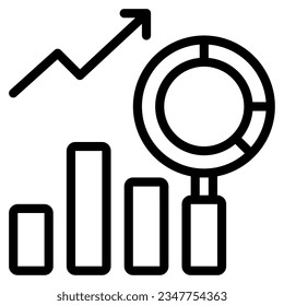 Predictive Analytic Icon illustration, for uiux, infographic, etc