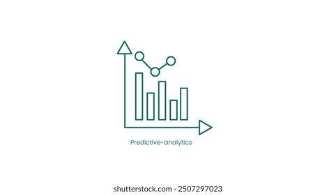 Predictive Analytics Data Insights Vector Icon