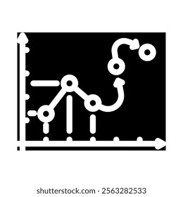 predictive analytics glyph icon vector. predictive analytics sign. isolated symbol illustration