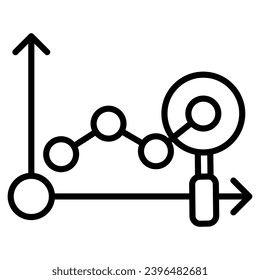 Predictive Analytics icon line vector illustration