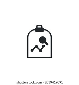 Predictive analytics icon on white background