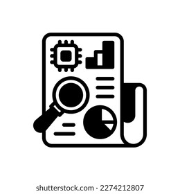 Predictive Analytics icon in vector. Logotype