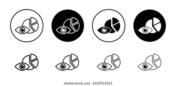 Colección de conjunto de vectores de iconos de análisis predictivo para web